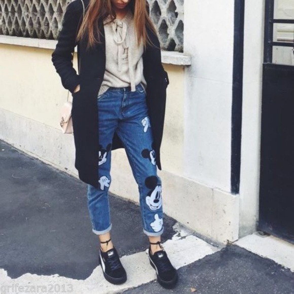 Mickey Mouse Disney High Waist Jeans - Picture 5 of 8